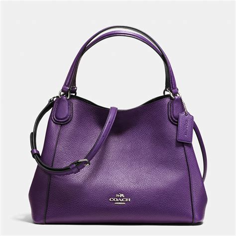 purple coach purses on clearance.